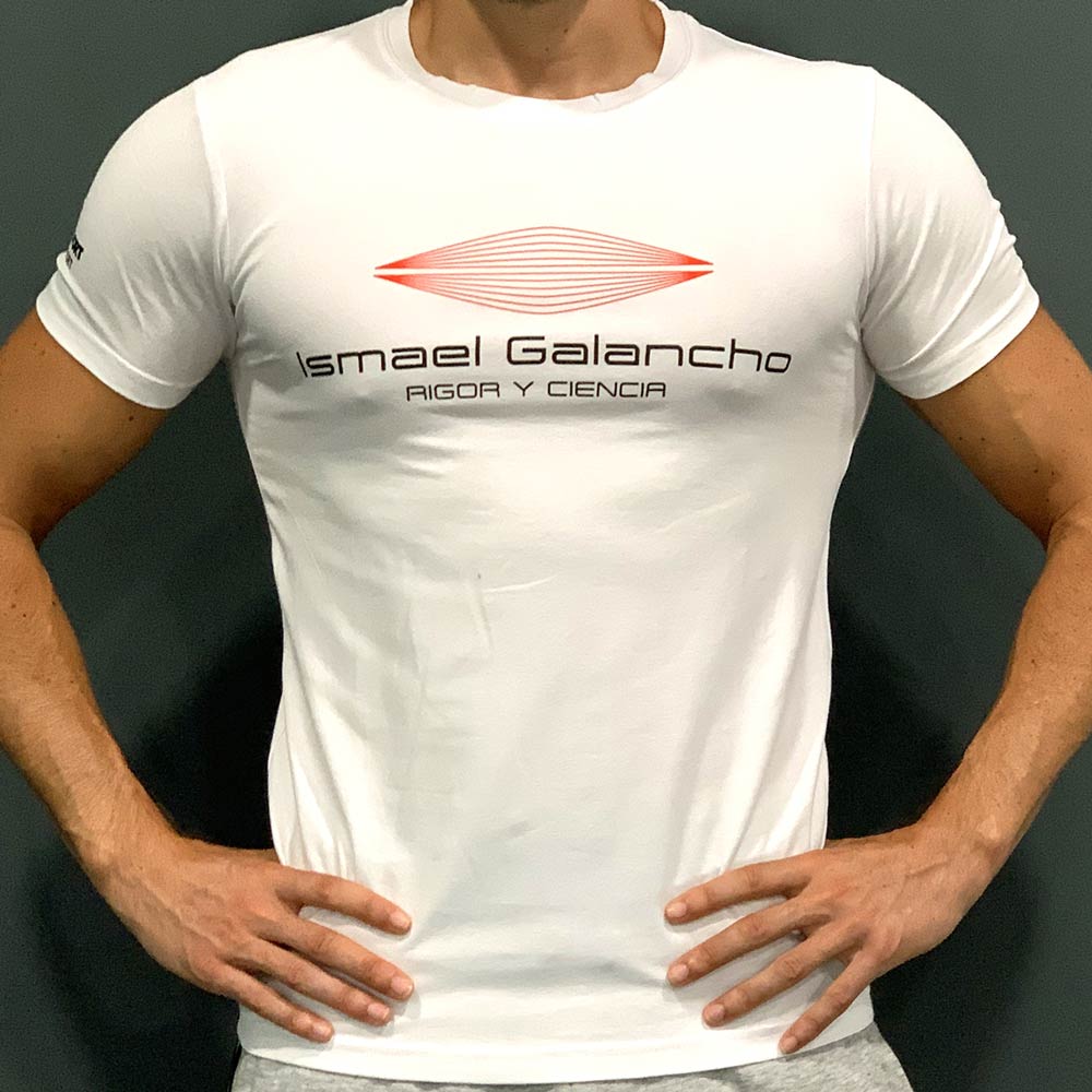 Camiseta hombre blanca Ismael Galancho