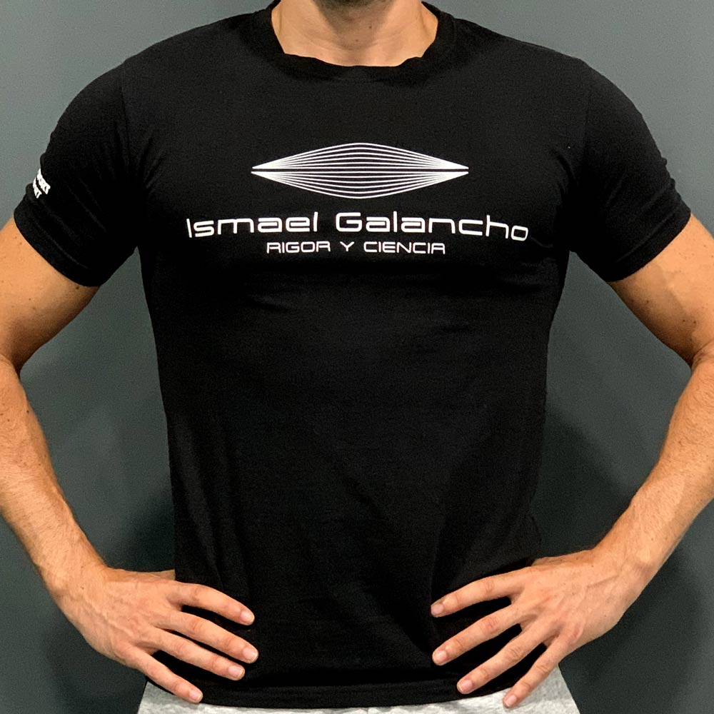 Camiseta hombre negra Ismael Galancho