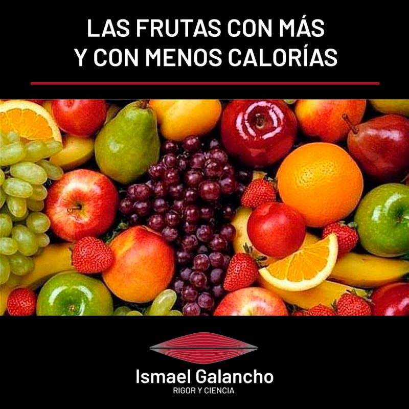 Las Frutas Con Más Y Con Menos Calorías Ismael Galancho 7714