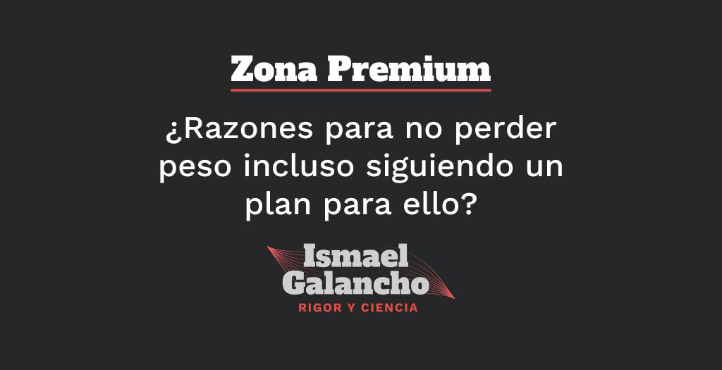 ¿Razones para no perder peso incluso siguiendo un plan para ello