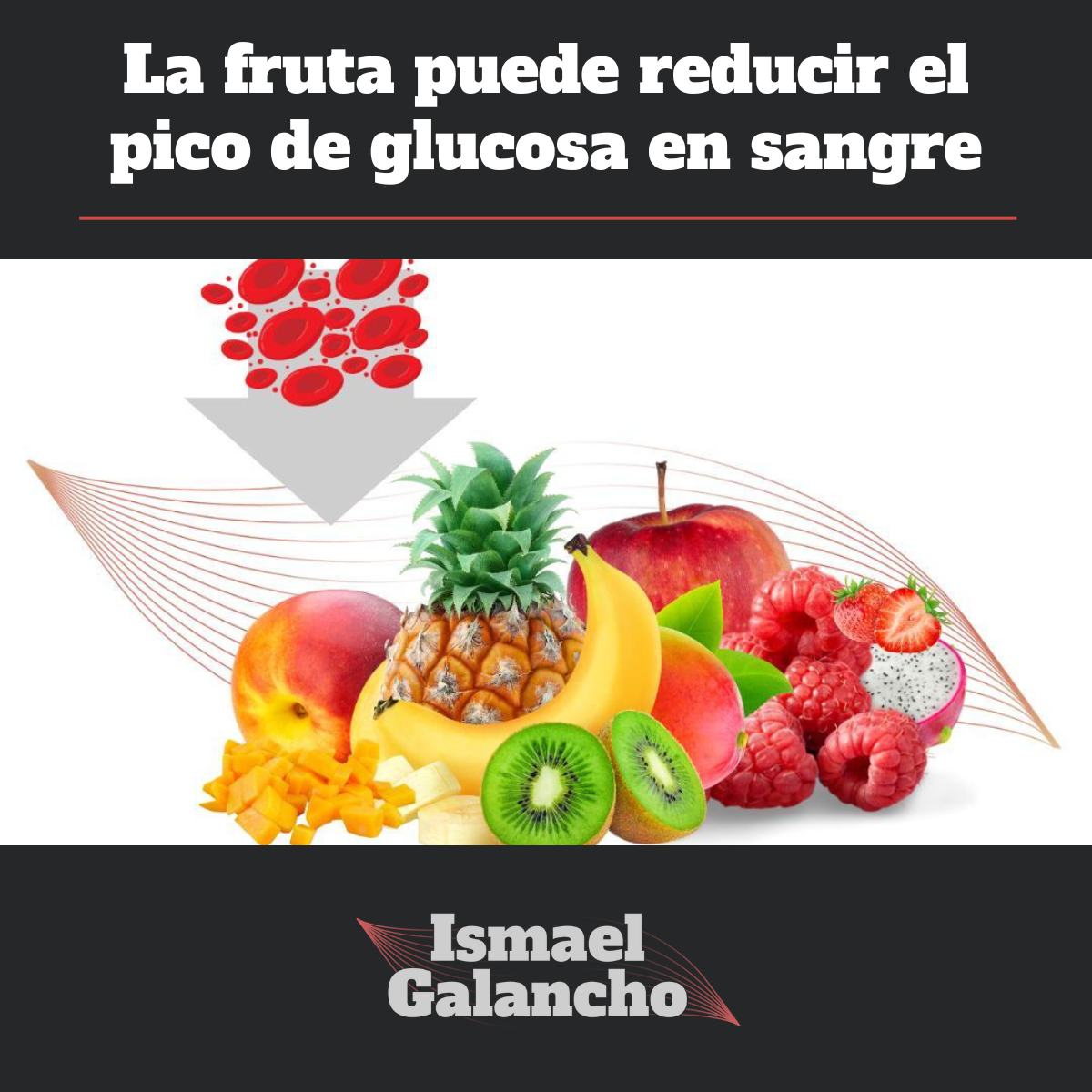 La fruta puede reducir el pico de glucosa en sangre