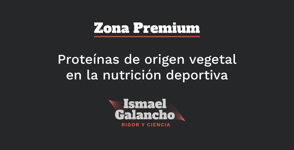 Proteínas de origen vegetal en la nutrición deportiva