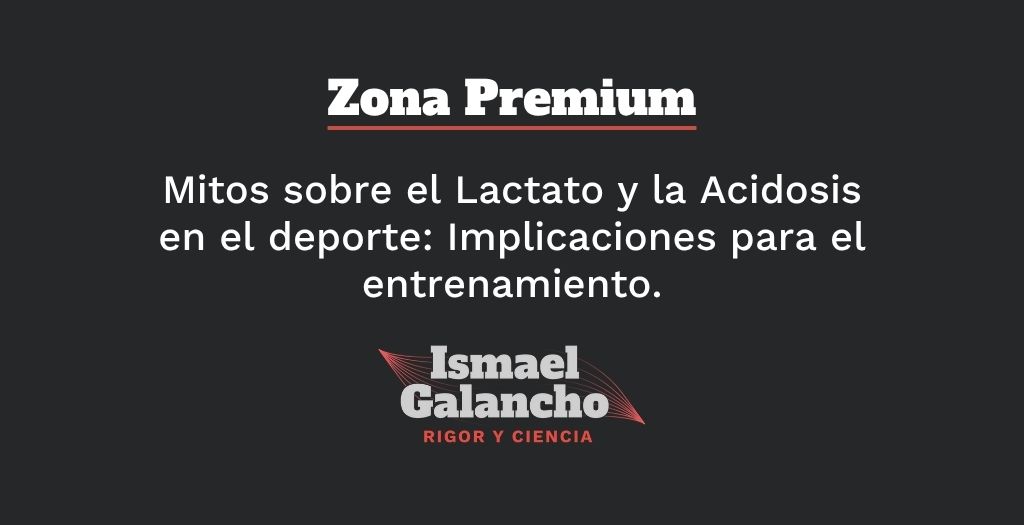 Mitos sobre el Lactato y la Acidosis en el deporte