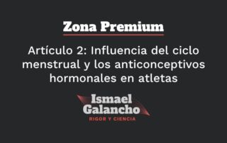 Artículo 2 Influencia del ciclo menstrual y los anticonceptivos hormonales en atletas